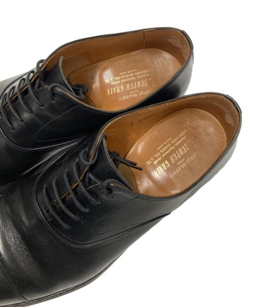 SCOTCH GRAIN（スコッチグレイン）SCOTCH GRAIN (スコッチグレイン) ストレートチップシューズ ブラック サイズ:25.0cmの古着・服飾アイテム