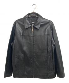 MOSSIMO（モッシモ）の古着「レザージャケット」｜ブラック