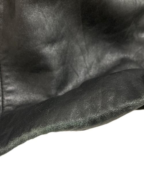 MOSSIMO（モッシモ）MOSSIMO (モッシモ) レザージャケット ブラック サイズ:Mの古着・服飾アイテム