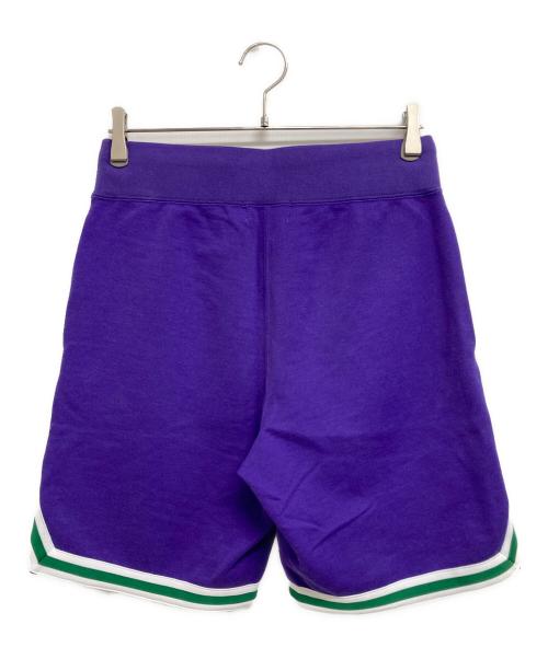 A BATHING APE（アベイシングエイプ）A BATHING APE (アベイシングエイプ) シャークプリントスウェットハーフパンツ パープル サイズ:Sの古着・服飾アイテム