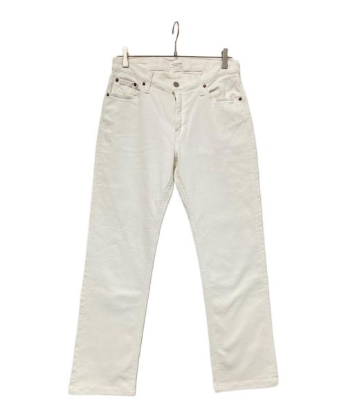 BIG JOHN（ビッグジョン）BIG JOHN (ビッグジョン) SLIM TAPEREDストレッチデニムパンツ ホワイト サイズ:W32の古着・服飾アイテム