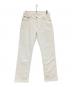 BIG JOHN（ビッグジョン）の古着「SLIM TAPEREDストレッチデニムパンツ」｜ホワイト