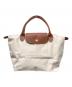 LONGCHAMP（ロンシャン）の古着「ル プリアージュ® オリジナル S トップハンドルバッグ」｜ホワイト
