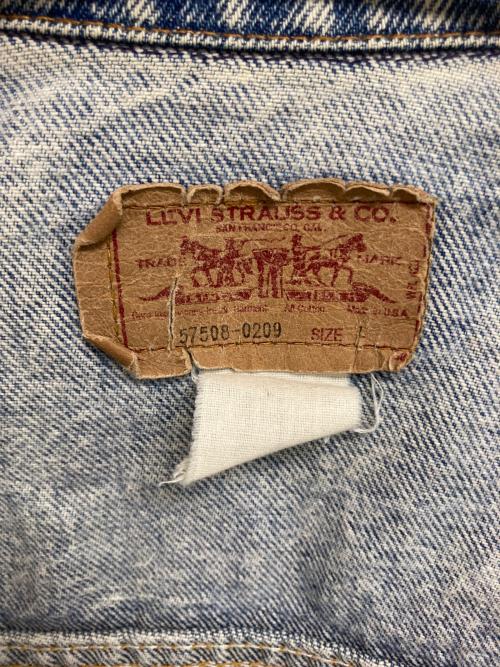 LEVI'S（リーバイス）LEVI'S (リーバイス) ケミカルウォッシュデニムトラッカージャケット インディゴ サイズ:Lの古着・服飾アイテム