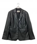 TODAYFULトゥデイフル）の古着「Ecoleather Tailored Jacket」｜ブラック