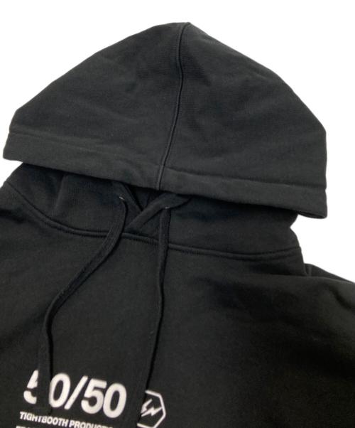 TIGHTBOOTH PRODUCTION（タイトブースプロダクション）TIGHTBOOTH PRODUCTION (タイトブースプロダクション) FRAGMENT DESIGN (フラグメントデザイン) 50-50 HOODIE ブラック サイズ:Mの古着・服飾アイテム