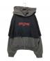 AESIR STUDIOS（アースィアスタジオ）の古着「BALDUM LAYER HOODIE」｜ブラック×グレー