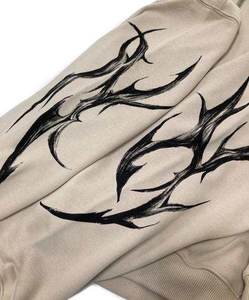 NOT4NERD（ノットフォーナード）NOT4NERD (ノットフォーナード) Dagger Tribal Logo Hood Zip Up ベージュ サイズ:Mの古着・服飾アイテム