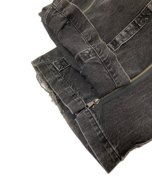 ZARA（ザラ）ZARA (ザラ) ギミックデニムカーゴパンツ ブラック サイズ:US:29の古着・服飾アイテム