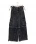 ZARA（ザラ）の古着「ギミックデニムカーゴパンツ」｜ブラック