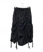 NOT CONVENTIONALノットコンベンショナル）の古着「デザインスカート」｜ブラック