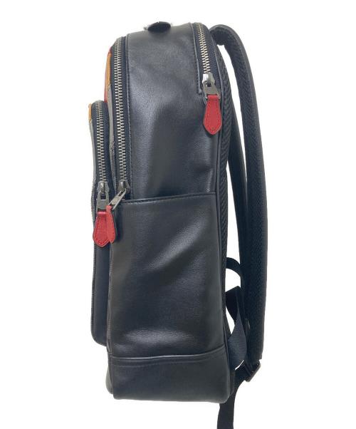 COACH（コーチ）COACH (コーチ) シグネチャーリュック ブラック×グレーの古着・服飾アイテム