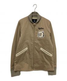 Hysteric Glamour（ヒステリックグラマー）の古着「ブルドックワッペンジャケット」｜ベージュ