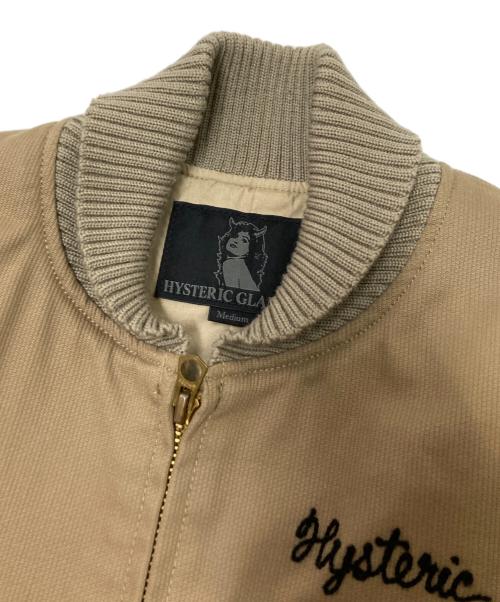 Hysteric Glamour（ヒステリックグラマー）Hysteric Glamour (ヒステリックグラマー) ブルドックワッペンジャケット ベージュ サイズ:Mの古着・服飾アイテム
