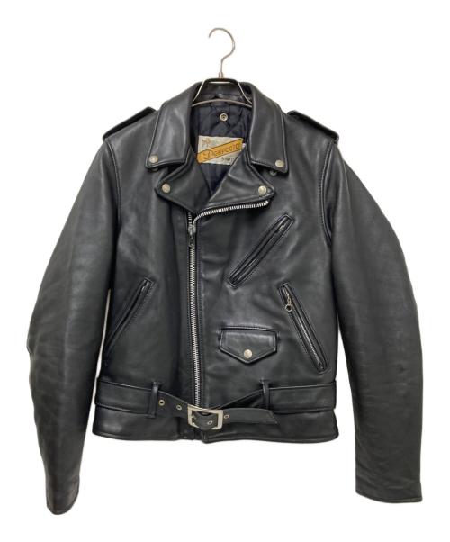 Schott（ショット）Schott (ショット) 618ダブルライダースジャケット ブラック サイズ:36の古着・服飾アイテム