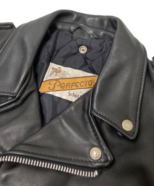 Schott（ショット）Schott (ショット) 618ダブルライダースジャケット ブラック サイズ:36の古着・服飾アイテム