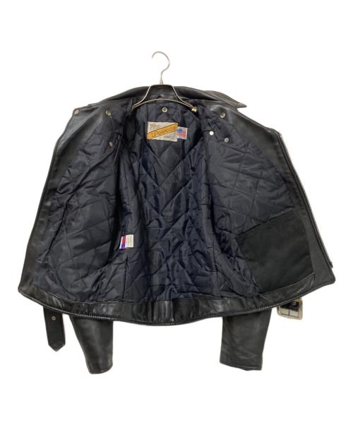 Schott（ショット）Schott (ショット) 618ダブルライダースジャケット ブラック サイズ:36の古着・服飾アイテム