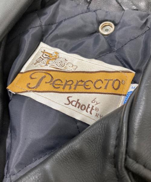 Schott（ショット）Schott (ショット) 618ダブルライダースジャケット ブラック サイズ:36の古着・服飾アイテム