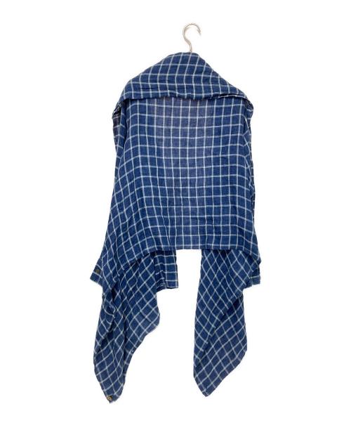 Vivienne Westwood man（ヴィヴィアン ウェストウッド マン）Vivienne Westwood man (ヴィヴィアン ウェストウッド マン) ドレープシャツ ブルー サイズ:48の古着・服飾アイテム