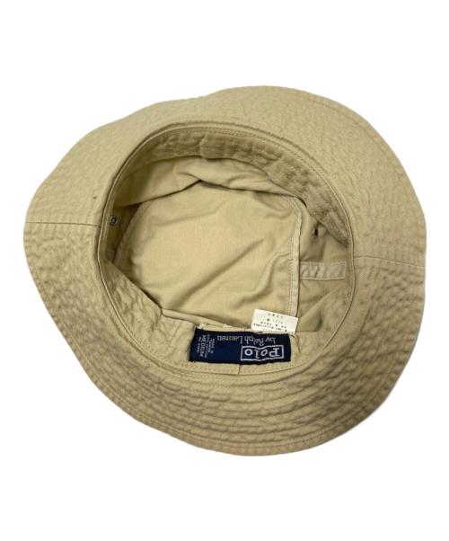 POLO RALPH LAUREN（ポロ・ラルフローレン）POLO RALPH LAUREN (ポロ・ラルフローレン) ポニー刺繍バケットハット ベージュ サイズ:下記参照の古着・服飾アイテム