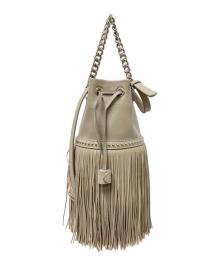 J&M DAVIDSON（ジェイ＆エム デヴィッドソン）の古着「FRINGE CARNIVAL MINI」｜ベージュ