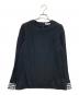 BORDERS at BALCONY（ボーダーズアットバルコニー）の古着「RUFFLED CUFF TEE」｜ブラック