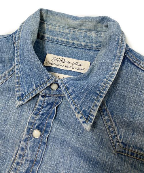 remi reflief（レミ レリーフ）remi reflief (レミ レリーフ) デニムシャツ インディゴ サイズ:XLの古着・服飾アイテム
