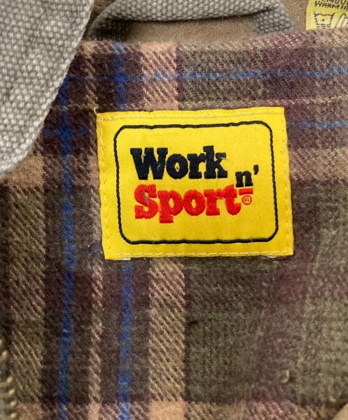 work sport（ワークスポーツ）work sport (ワークスポーツ) ダック地ジャケット オリーブ サイズ:XLの古着・服飾アイテム