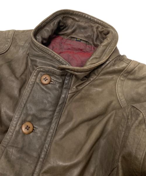 USED（ユーズド）USED (ユーズド) レザージャケット ブラウン サイズ:54の古着・服飾アイテム