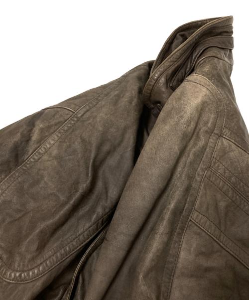 USED（ユーズド）USED (ユーズド) レザージャケット ブラウン サイズ:54の古着・服飾アイテム