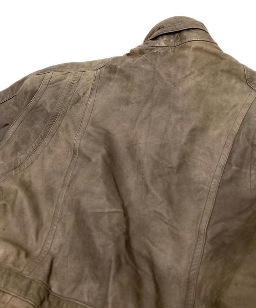 USED（ユーズド）USED (ユーズド) レザージャケット ブラウン サイズ:54の古着・服飾アイテム