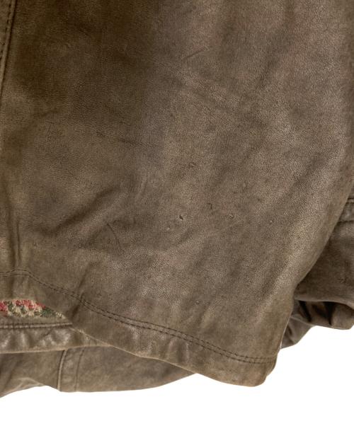 USED（ユーズド）USED (ユーズド) レザージャケット ブラウン サイズ:54の古着・服飾アイテム