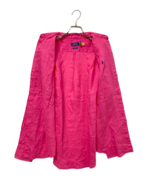 POLO RALPH LAUREN（ポロ・ラルフローレン）POLO RALPH LAUREN (ポロ・ラルフローレン) リネンシャツ ピンク サイズ:Mの古着・服飾アイテム