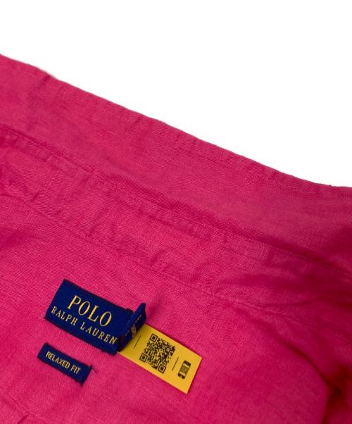 POLO RALPH LAUREN（ポロ・ラルフローレン）POLO RALPH LAUREN (ポロ・ラルフローレン) リネンシャツ ピンク サイズ:Mの古着・服飾アイテム