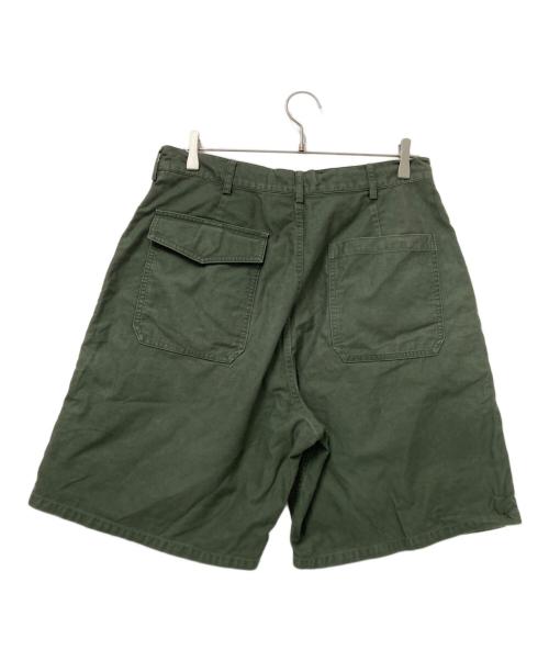 BLURHMS（ブラームス）BLURHMS (ブラームス) ミリタリーハーフパンツ グリーン サイズ:3の古着・服飾アイテム
