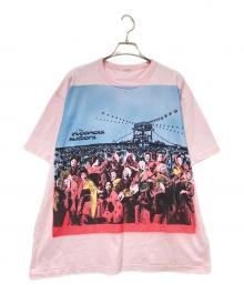 NICENESS（ナイスネス）の古着「ED - Hand Stencil Print T-Shirt」｜ピンク