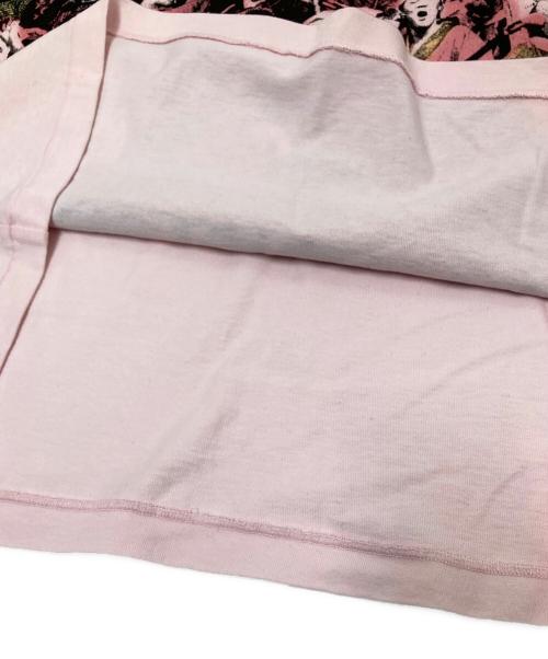 NICENESS（ナイスネス）NICENESS (ナイスネス) ED - Hand Stencil Print T-Shirt ピンク サイズ:Mの古着・服飾アイテム