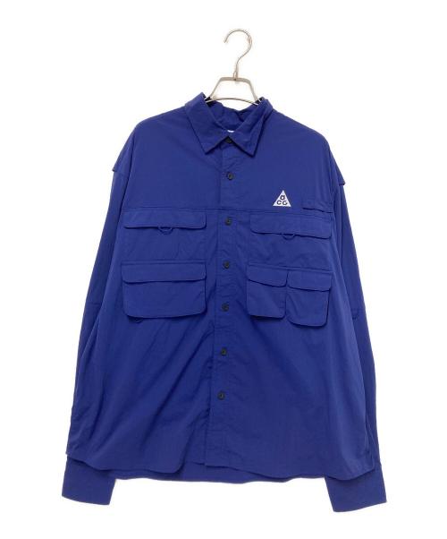 NIKE ACG（ナイキエーシージー）NIKE ACG (ナイキエーシージー) ロングスリーブシャツ ブルー サイズ:Lの古着・服飾アイテム