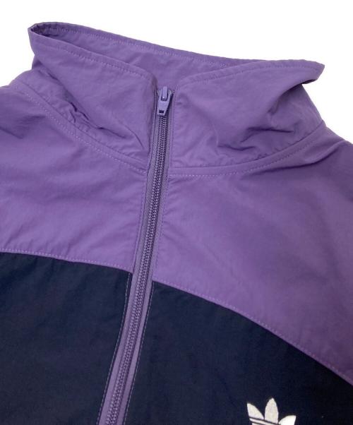adidas（アディダス）adidas (アディダス) Off Center Windbreaker パープル サイズ:XOの古着・服飾アイテム