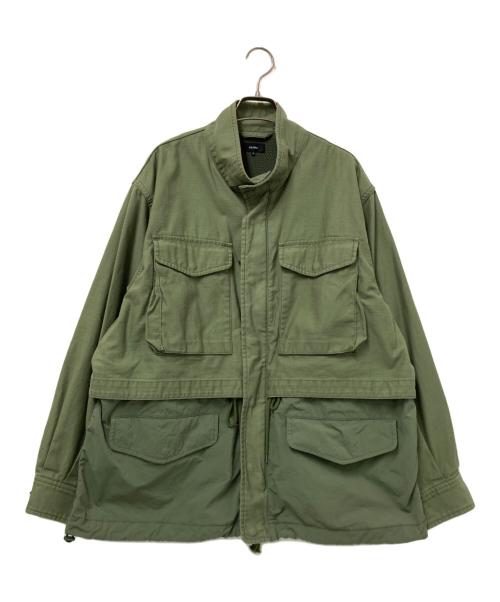 BEAMS（ビームス）BEAMS (ビームス) バックサテン レイヤード M-65 ブルゾン グリーン サイズ:Sの古着・服飾アイテム