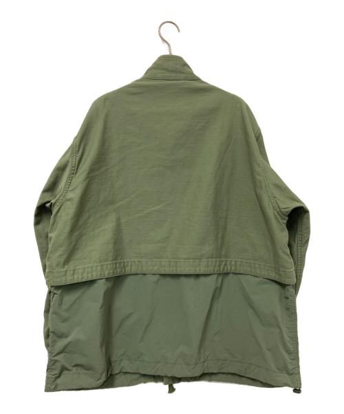 BEAMS（ビームス）BEAMS (ビームス) バックサテン レイヤード M-65 ブルゾン グリーン サイズ:Sの古着・服飾アイテム