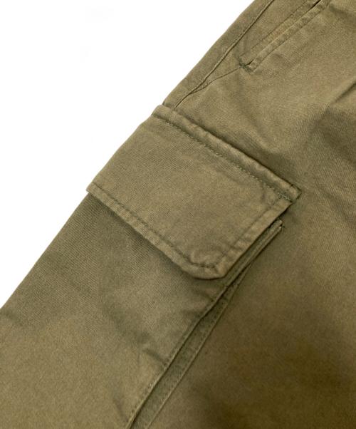 WYM LIDNM（ウィム バイ リドム）WYM LIDNM (ウィム バイ リドム) TUCK STRAIGHT HERITAGE CARGO オリーブ サイズ:Sの古着・服飾アイテム