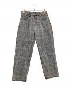 HUFハフ）の古着「MONOGRAM DENIM PANT」｜ブラック