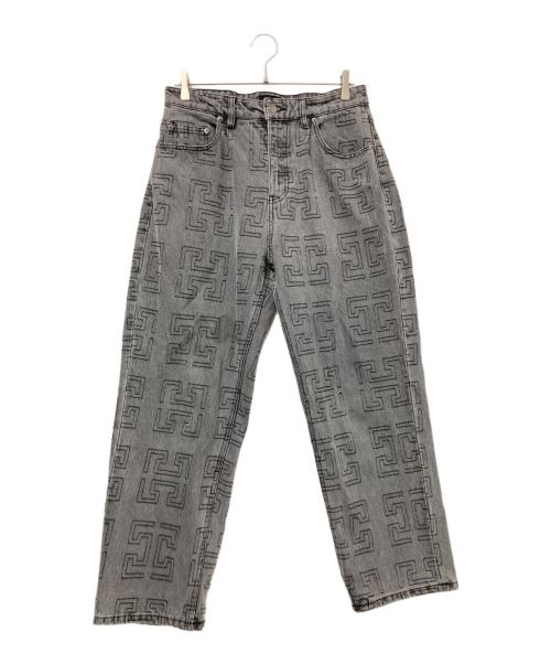 HUF（ハフ）HUF (ハフ) MONOGRAM DENIM PANT ブラック サイズ:30の古着・服飾アイテム