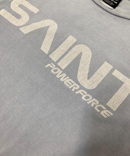 SAINT MICHAEL（セントマイケル）SAINT MICHAEL (セントマイケル) SS TEE M6 ブルー サイズ:XLの古着・服飾アイテム