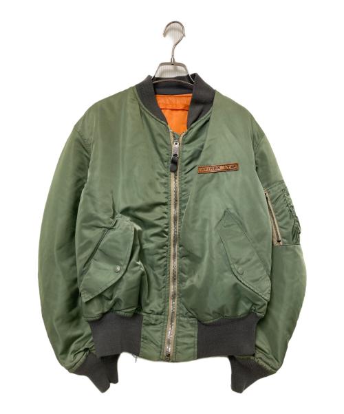 AVIREX（アヴィレックス）AVIREX (アヴィレックス) MA-1ジャケット オレンジ×グリーン サイズ:下記参照の古着・服飾アイテム