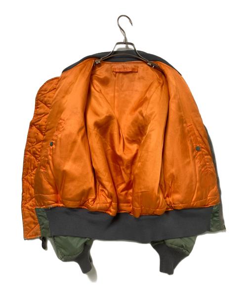 AVIREX（アヴィレックス）AVIREX (アヴィレックス) MA-1ジャケット オレンジ×グリーン サイズ:下記参照の古着・服飾アイテム