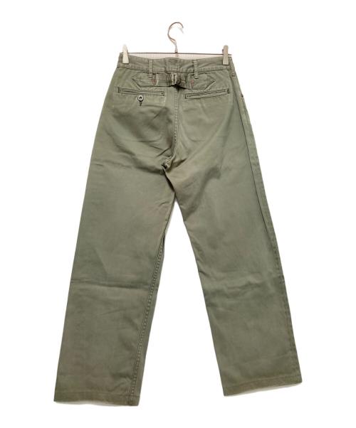 MOMOTARO JEANS（桃太郎ジーンズ）MOMOTARO JEANS (桃太郎ジーンズ) ボタンフライコットンパンツ オリーブ サイズ:W28の古着・服飾アイテム