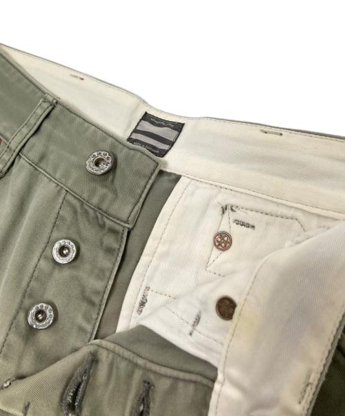 MOMOTARO JEANS（桃太郎ジーンズ）MOMOTARO JEANS (桃太郎ジーンズ) ボタンフライコットンパンツ オリーブ サイズ:W28の古着・服飾アイテム