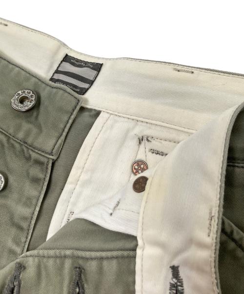 MOMOTARO JEANS（桃太郎ジーンズ）MOMOTARO JEANS (桃太郎ジーンズ) ボタンフライコットンパンツ オリーブ サイズ:W28の古着・服飾アイテム